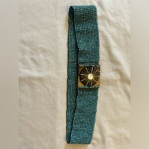 Pretty turquoise stretchy belt